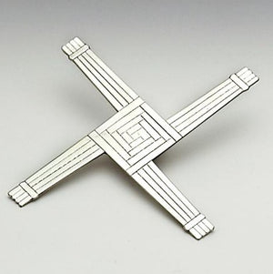 St Bridgets Cross made from Pewter