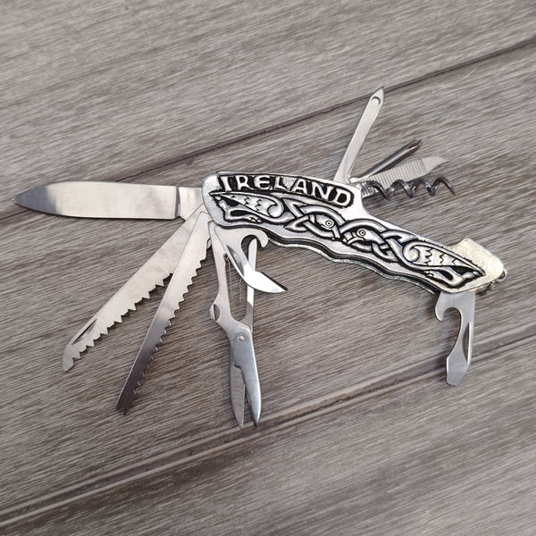 Pewter Decorated Celtic Pocket Tool