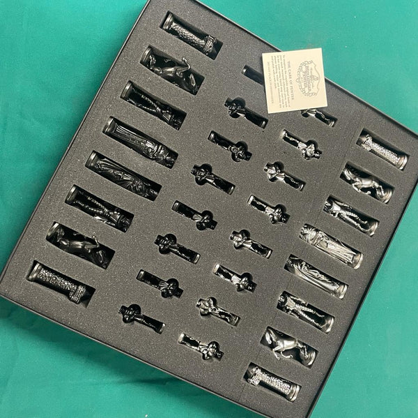 Mullingar Pewter Viking Pewter Chess Set with Board