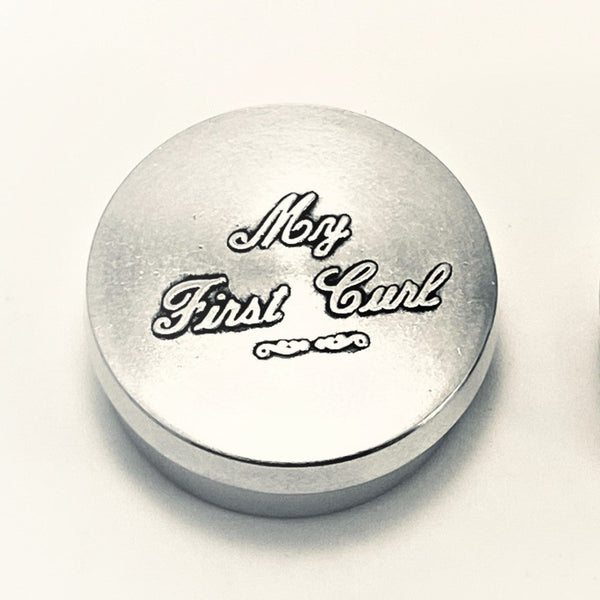 BABY'S FIRST CURL BOX. great as a token gift for a new born baby.