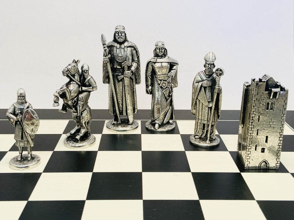 Mullingar Pewter Pewter Chess Set (Brian Boru) Gifts Collectables at Irish  on Grand