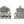 Load image into Gallery viewer, CELTIC HAIR CLASPS MADE OF SILVERPOLISHED PEWTER METAL. Celtic knotwork with dragon/dog heads as seen on Celtic crosses in Ireland.