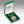 Load image into Gallery viewer, KEY CHAIN HARP DESIGN. tHE HARP IS THE NATIONAL SYMBOL OF IRELAND AND IS OFTEN PLACED SECOND TO THE SHAMROCK. THE HARP DESIGN IS SURROUNDED BY CELTIC DESIGN AND IS PLACED IN A BEAUTIFUL PENDENT BOX WITH GREEN VELVET FINISH. THE KEYCHAIN HAS A SOFT PEWTER SILVER FINISH. EWTER SILVER METAL