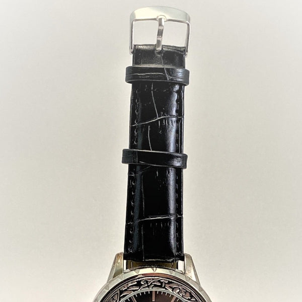 Celtic Bird watch with Flok leather strap. Mens gift