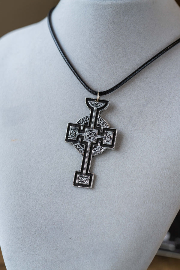 Durrow Celtic Cross Pendant Necklace