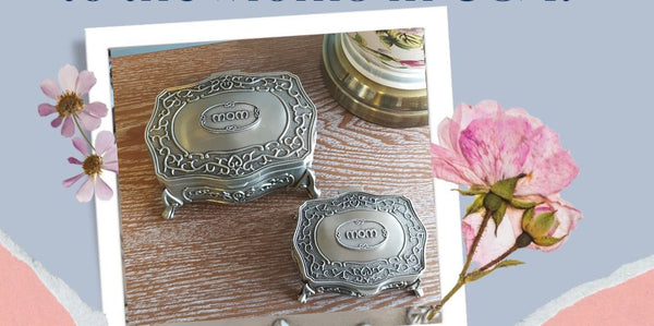 Mothers Day USA.  Pewter gifts for Mom.  Irish Pewter Jewelry Box 