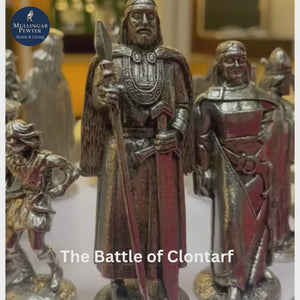 The Battle of Clontarf Pewter Chess Set
