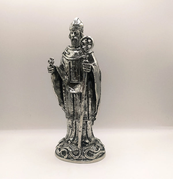 Statue of St. Patrick, made of Pewter in Mullingar, Co Westmeath