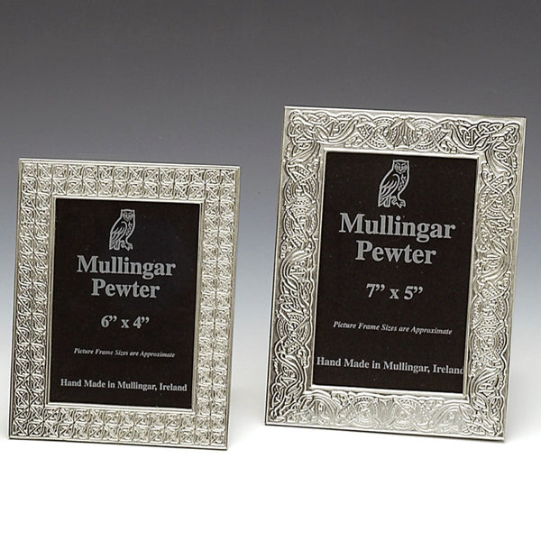 CELTIC PICTURE PHOTO FRAMES IN 4X6 AND 5X7 PEWTER. . Great home gifts for family photo's.