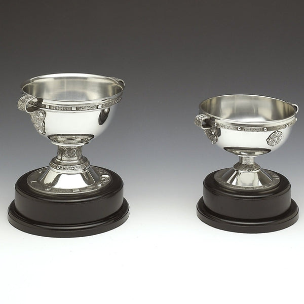 PEWTER MADE CHALICES POLISHED TO SILVER METAL FINISH. ÉTAIN ZINN PELTRO. Replica of the derrynaflan Chalice and the Ardagh Chalice. Both famous artifacts of Ireland from the 8th and 9th century's.. 