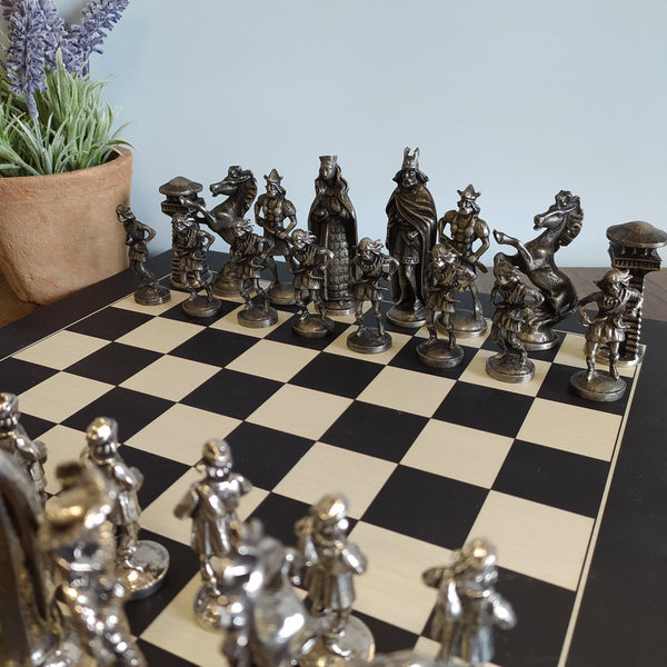 Viking Chess Set with Board