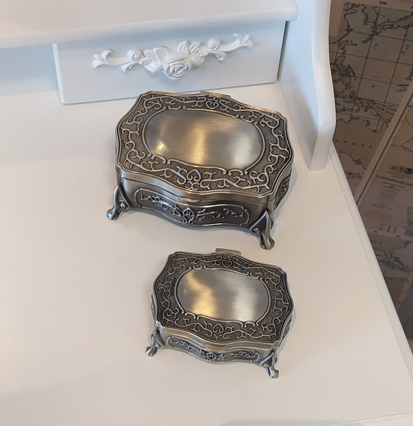 Pewter Jewellery Box  with  choice of design