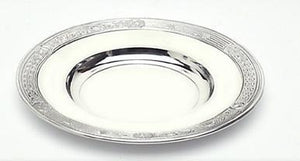 PATEN 6 INCH with Celtic rim. This sits perfect on our chalices both large and small. Pewter Silverware polished finish. Handmade in Ireland