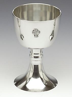 8 INCH HIGH CHALICE, BOTH PLAIN OR WITH CROSS MADE OF PEWTER METAL WITH SILVER SHEEN FINISH. ÉTAIN HARTZINN PELTRO PÉATAR IRELAND