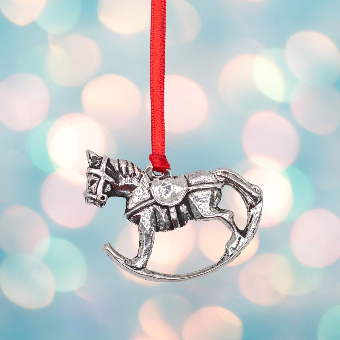 Classic Christmas Decoration - Rocking Horse – Mullingar Pewter