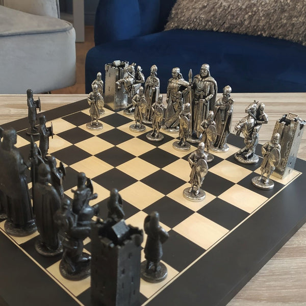 The boru chess set is hand crafted from the finest silver pewter metal and the perfect gift. 