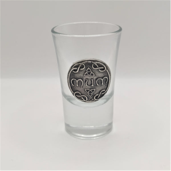 Glass Shot  with Pewter Embellishment. P238
