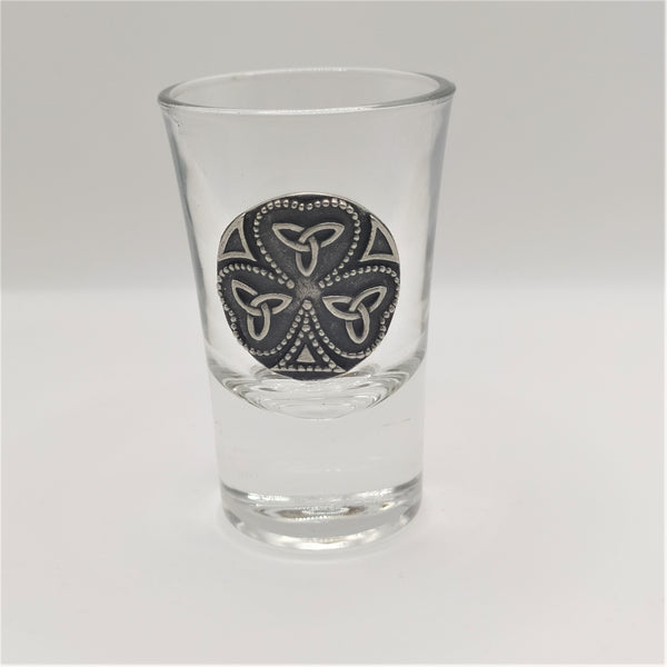 Glass Shot with Pewter Embellishment